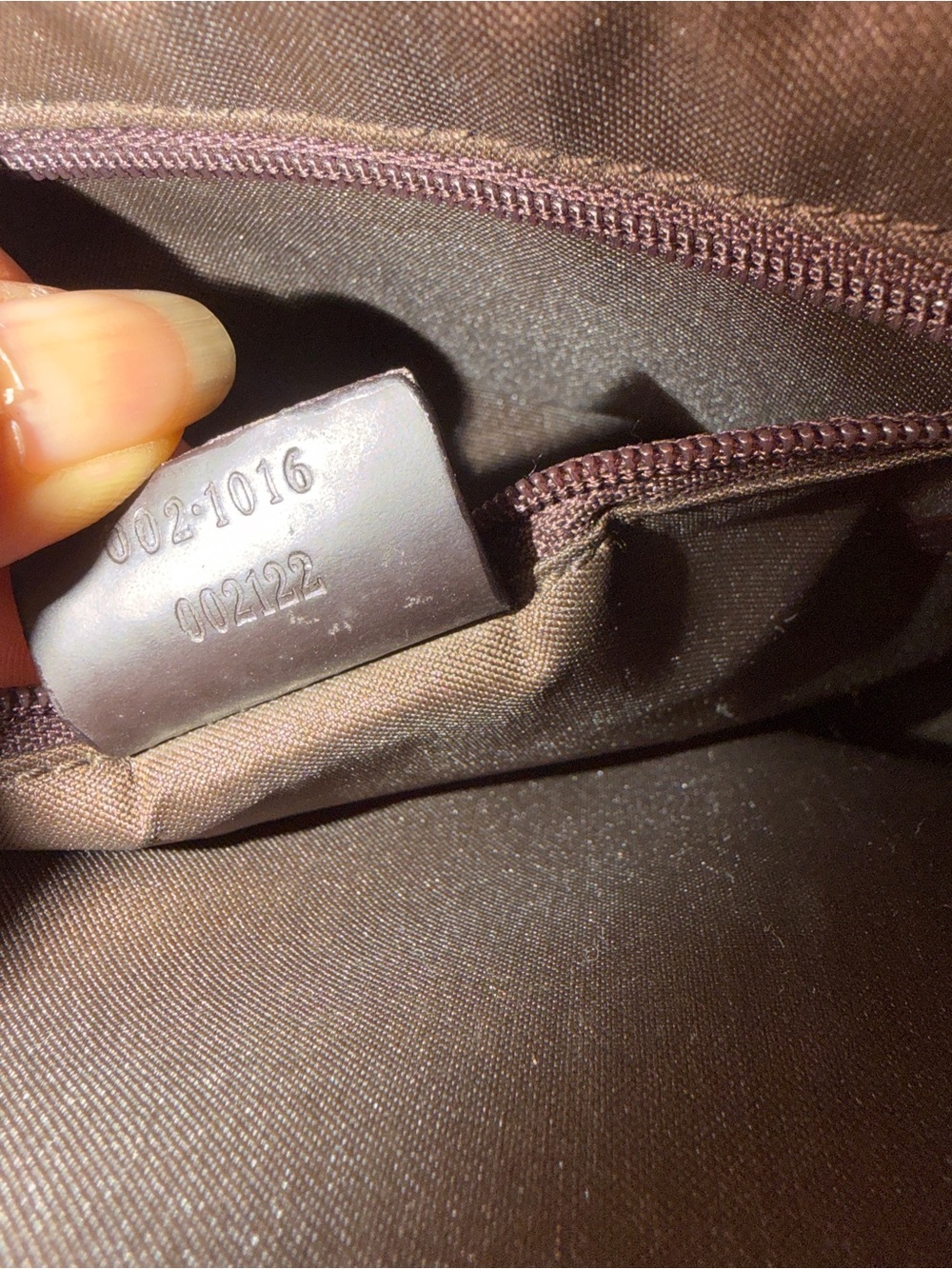 Authentic Gucci Brown GG nylon with Bamboo Handles - Picture 7 of 7